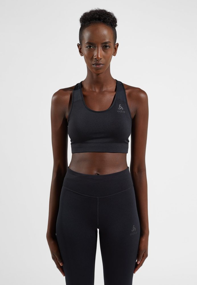 Odlo Essential Print Lauf-Bralette für Damen - Training, Running - schwarz, XS