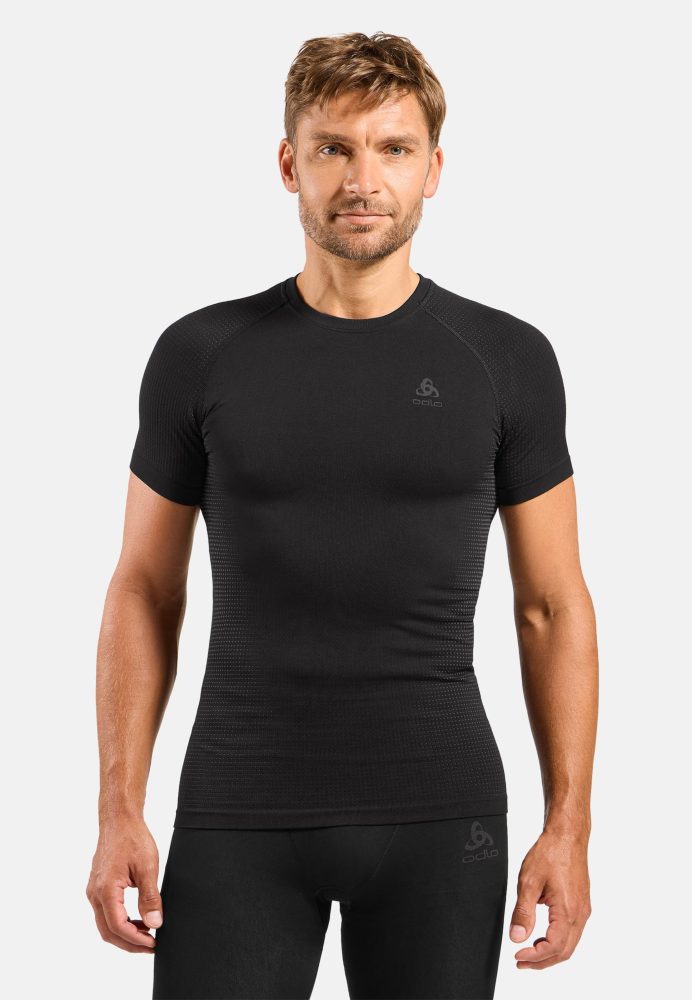 Odlo Performance Warm Base Layer T-Shirt für Herren - Skilanglauf, Ski & Snow - schwarz, XL