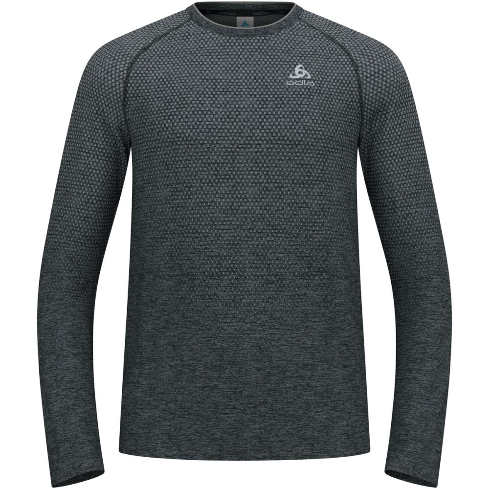 Odlo Essential Seamless Langarm-Laufshirt für Herren - Training, Running - grün, S
