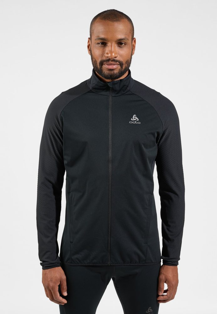 Odlo Zeroweight Warm Hybrid Laufjacke für Herren - Training, Running - schwarz, S