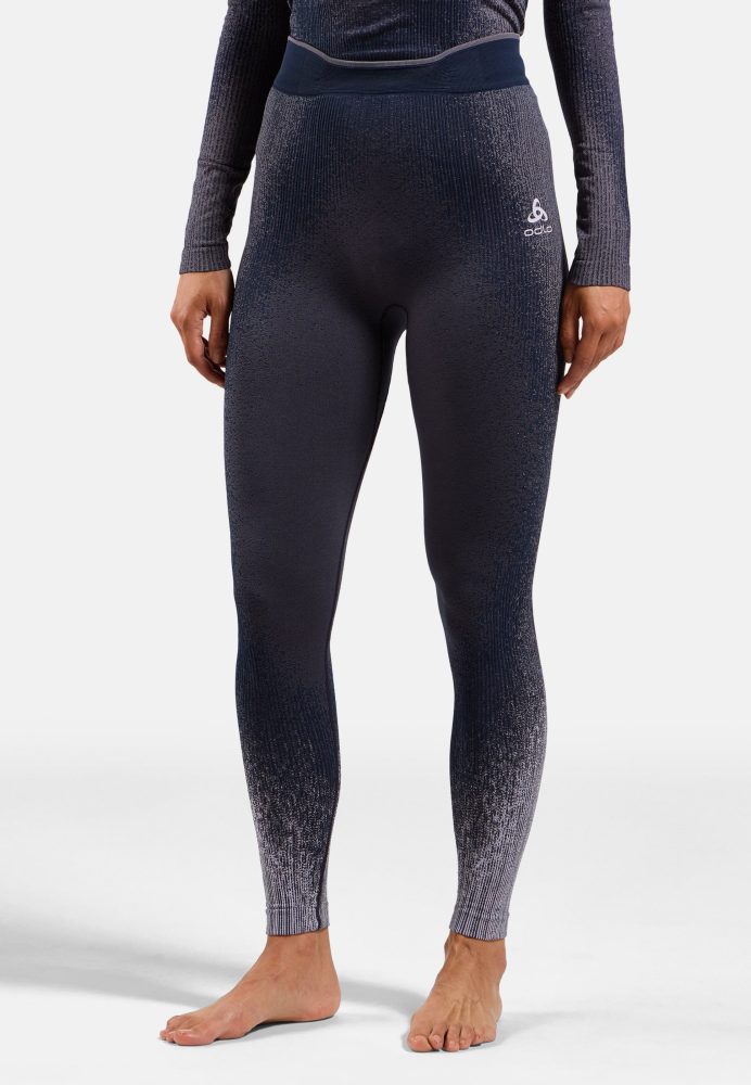 Odlo Blackcomb Base Layer Tights für Damen - Skilanglauf, Ski & Snow - lila, L