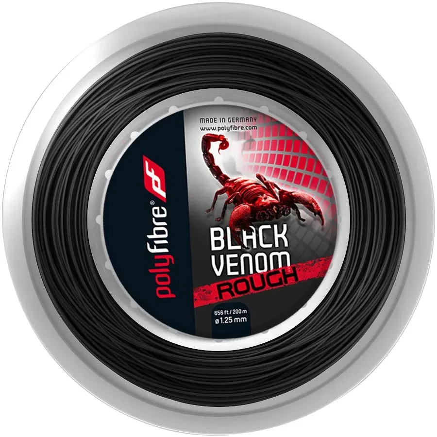 Polyfibre Venom Rough Saitenrolle 200m - Schwarz