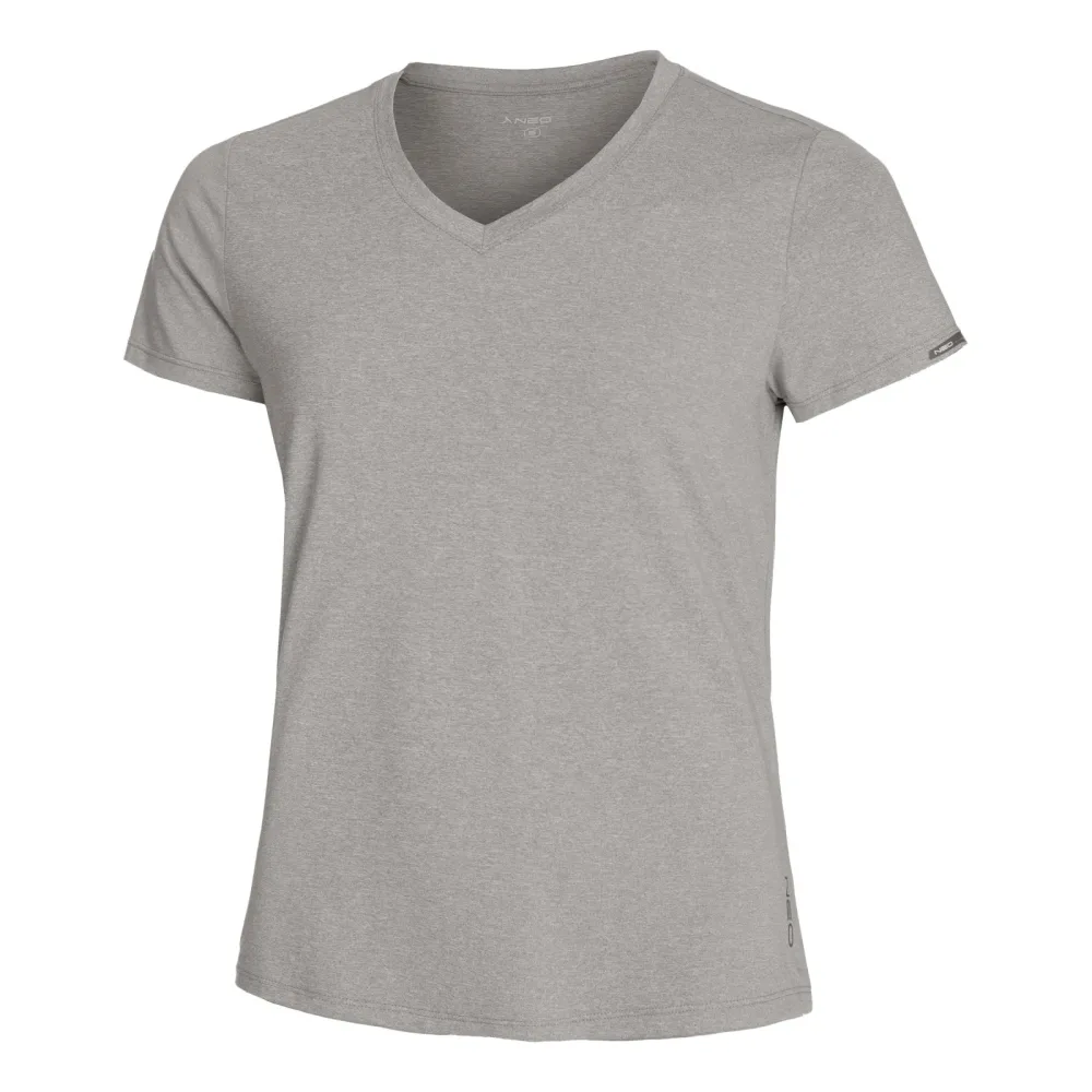 NEO Flyweight V-Teeme Laufshirt Damen - Grau