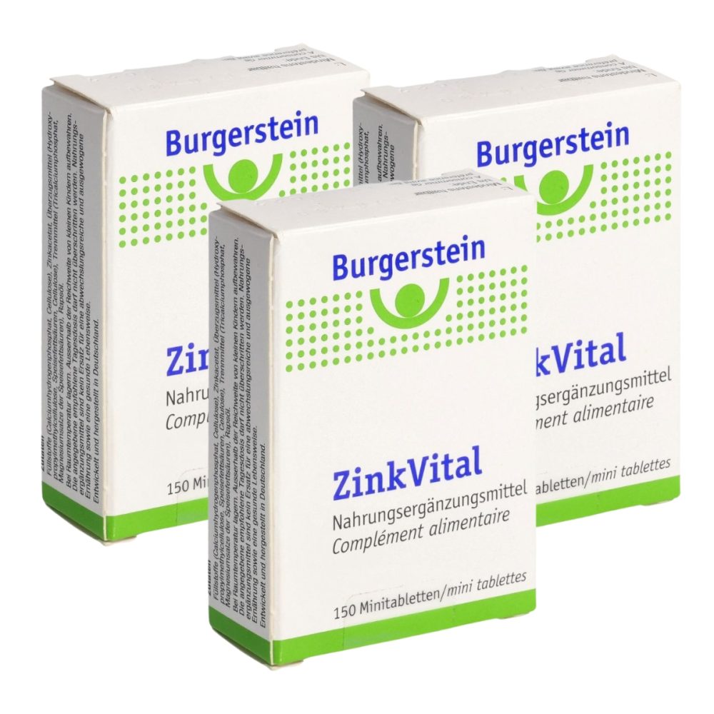 Burgerstein Zinkvital 5 mg Mini-Tabletten 3 x 150 Stück