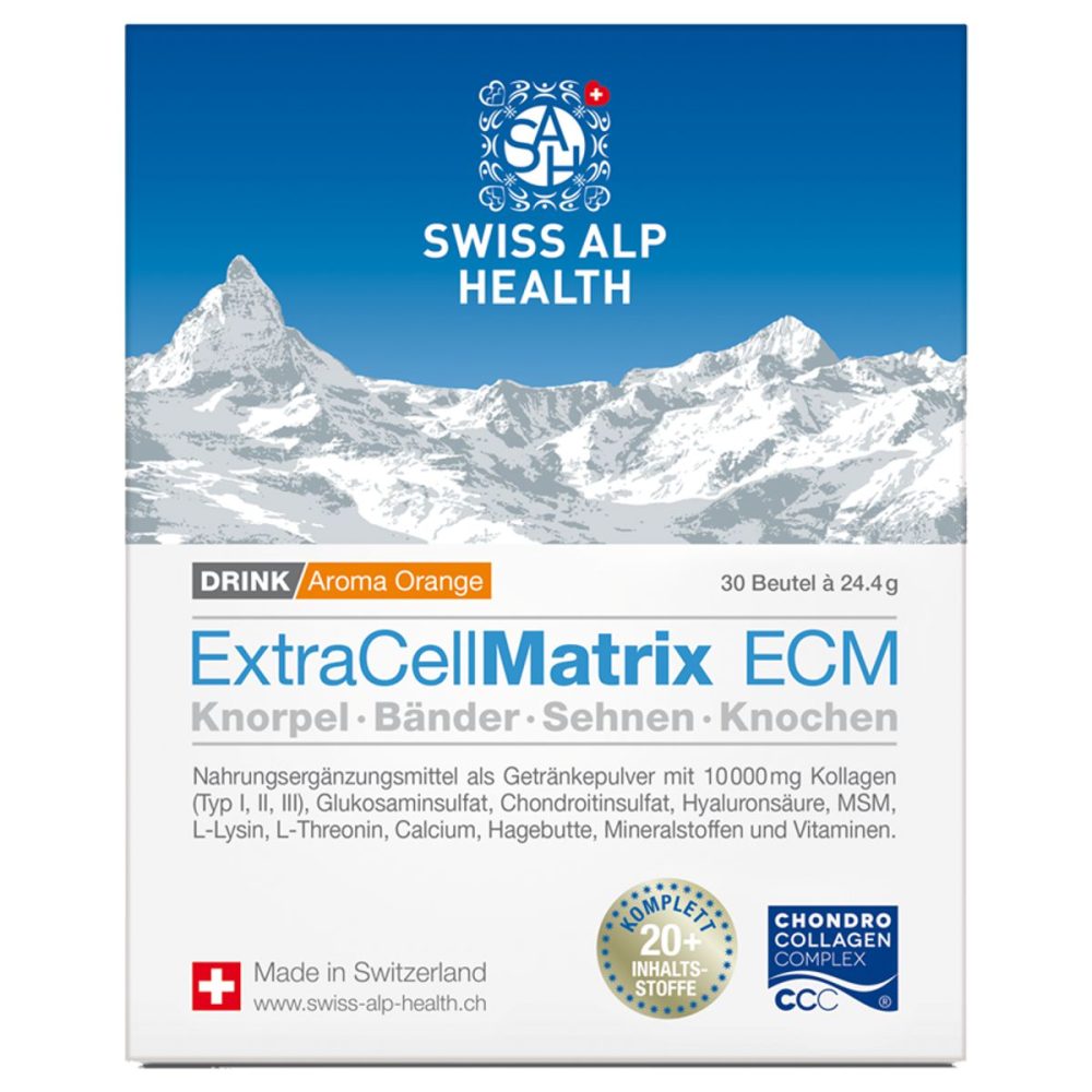 Swiss Alp EXTRA CELL Matrix ECM Drink Gelenke Orange (30 Beutel)