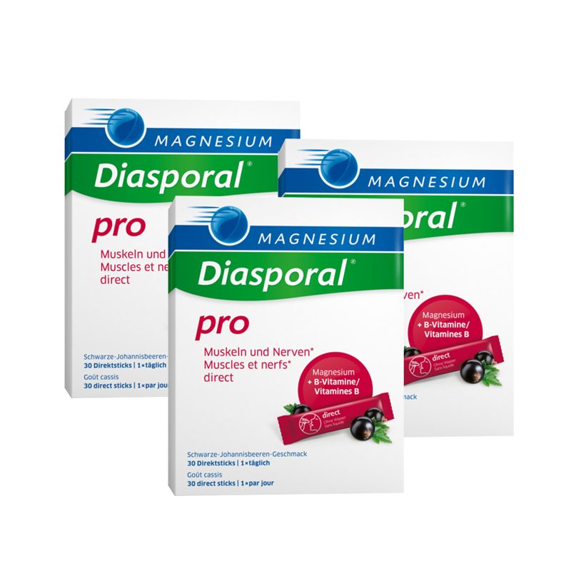 MAGNESIUM DIASPORAL Pro M+N Direct Sticks 3x 30 Stück
