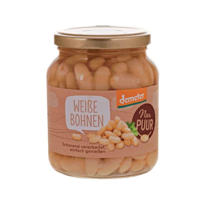 Nur Puur Weisse Bohnen Demeter 350 g
