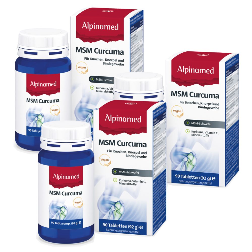 Alpinamed MSM Curcuma Tabletten 3 x 90 Stück