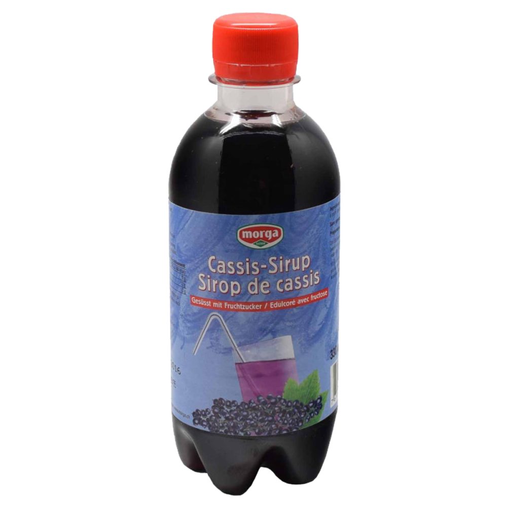 Morga Cassis Sirup mit Fruchtzucker 3.3 dl