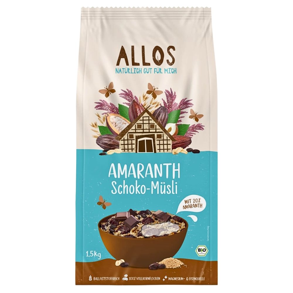 ALLOS Amaranth Müsli Schokolade 375 g