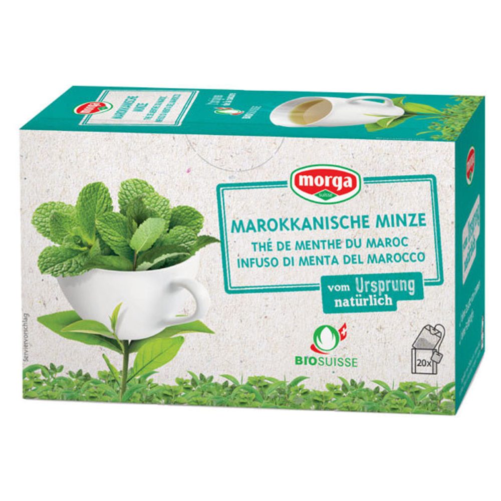 Morga Marokkominze Tee mit Hülle Bio Knospe 20 Stück