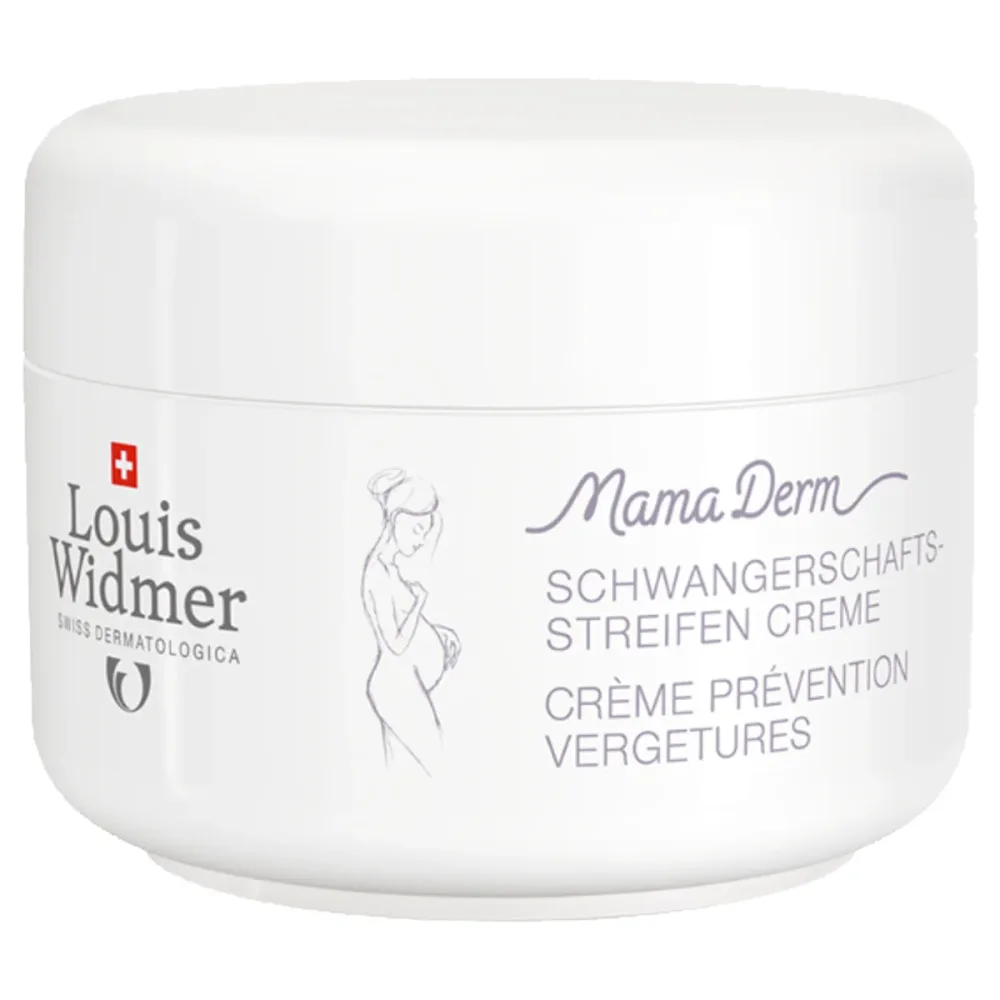 Louis Widmer MamaDerm Schwangerschaftsstreifen Creme Unparfümiert 250 ml