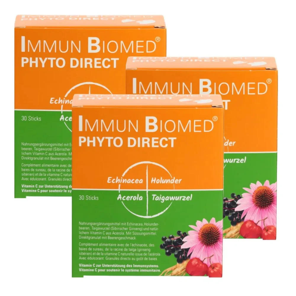 Immun Biomed Phyto Direct Granulat Sticks 3x 30 Stück