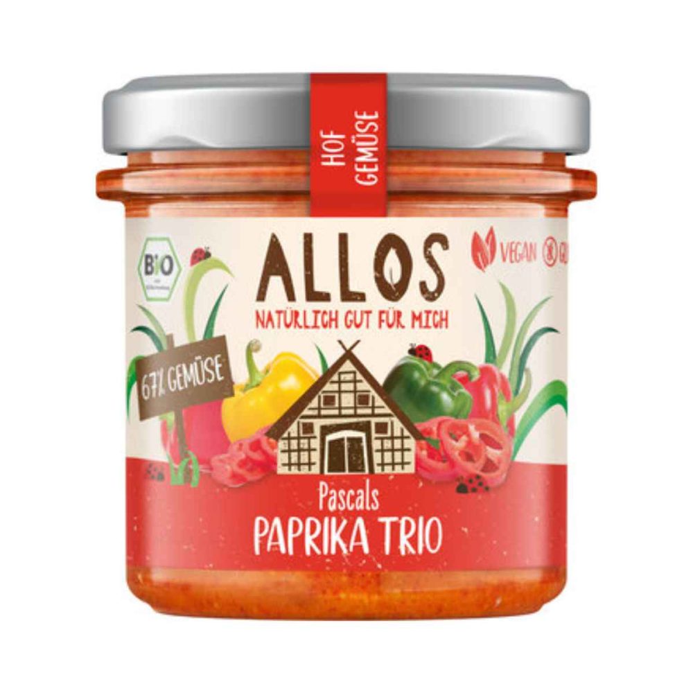 ALLOS Brotaufstrich Paprika Trio Bio 135 g