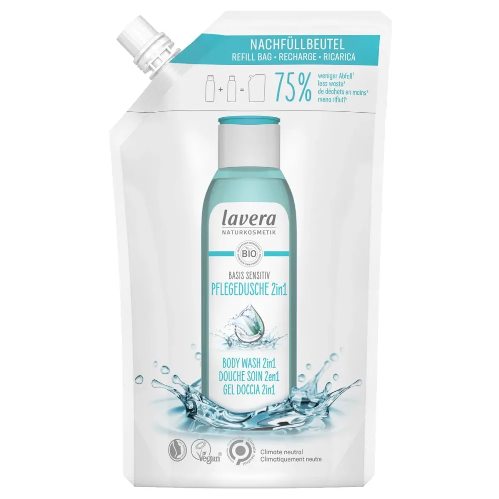 Lavera basis sensitiv Pflegedusche 2in1 Nachfüllbeutel (500ml)
