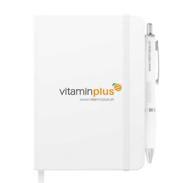 Vitaminplus Notizbuch A6 mit Kugelschreiber