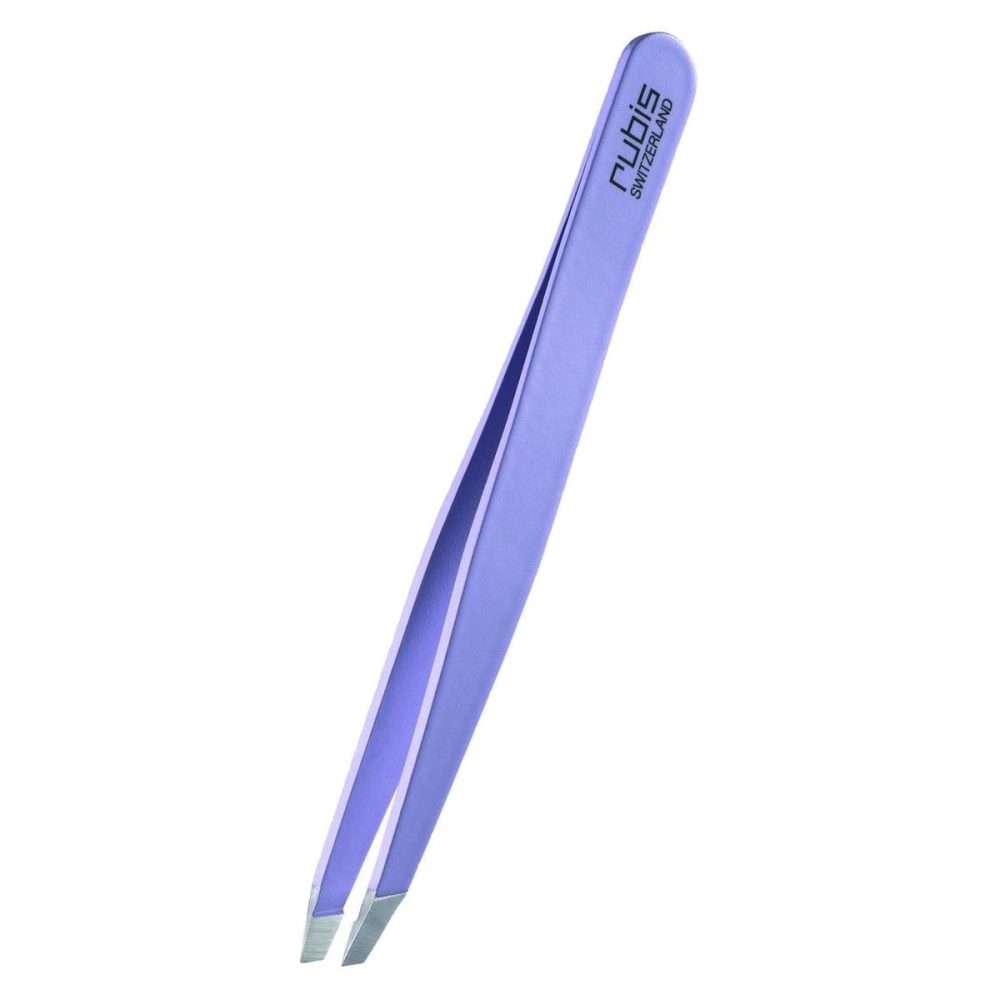 Rubis Pinzette schräg violett Inox