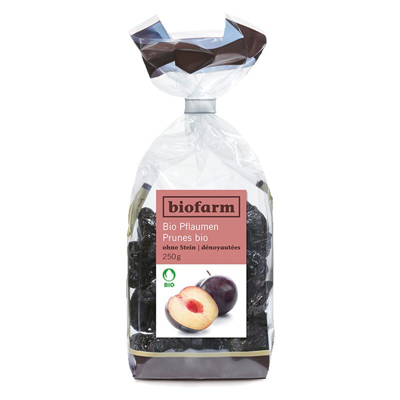 Biofarm Pflaumen ohne Stein Knospe Beutel 250 g