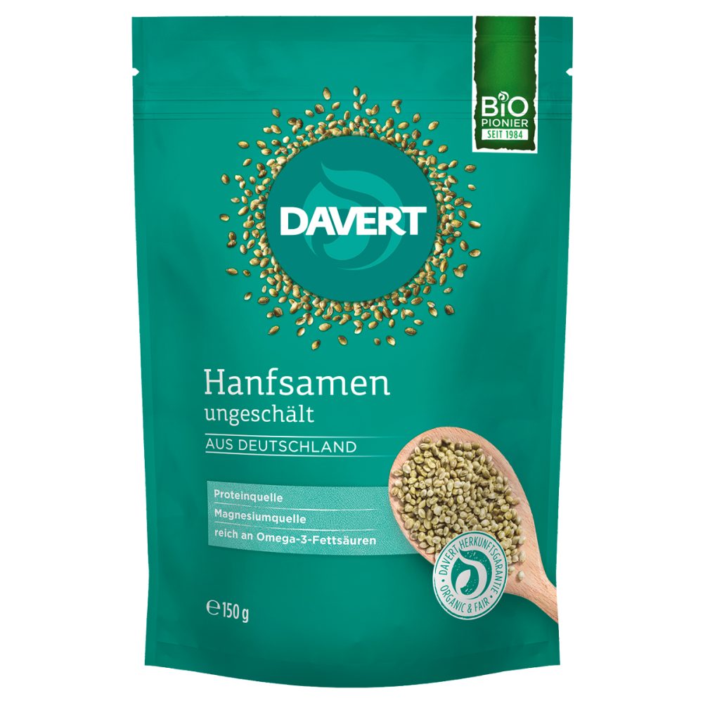 Davert Hanfsamen Bio Beutel 150 g