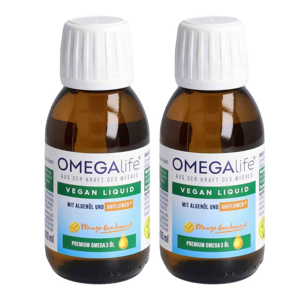 Omega-Life Algenöl flüssig 2x 100 ml