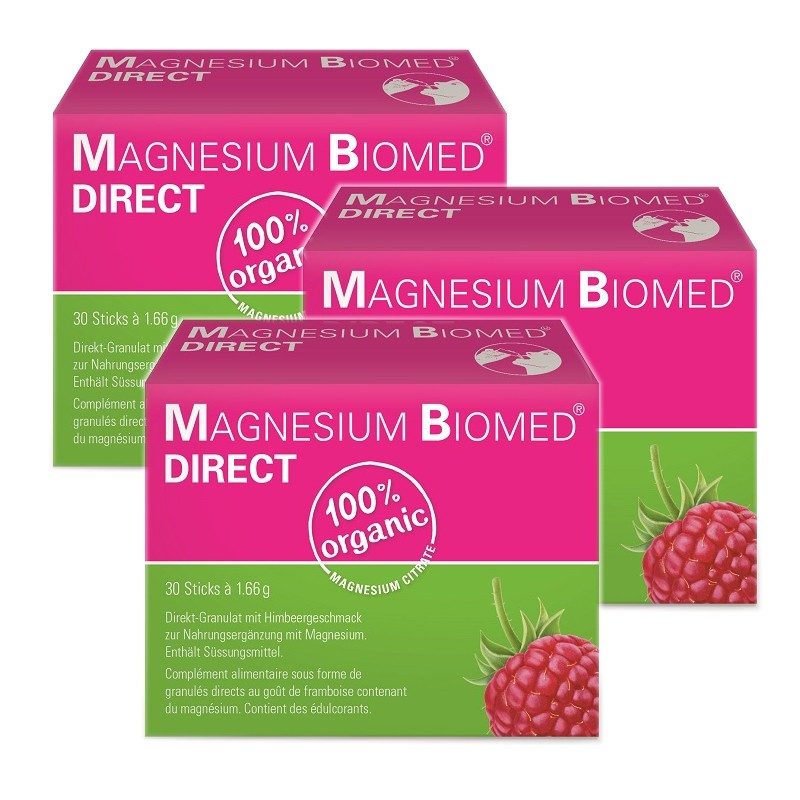 MAGNESIUM BIOMED direct Granulat Sticks 3x 30 Stück