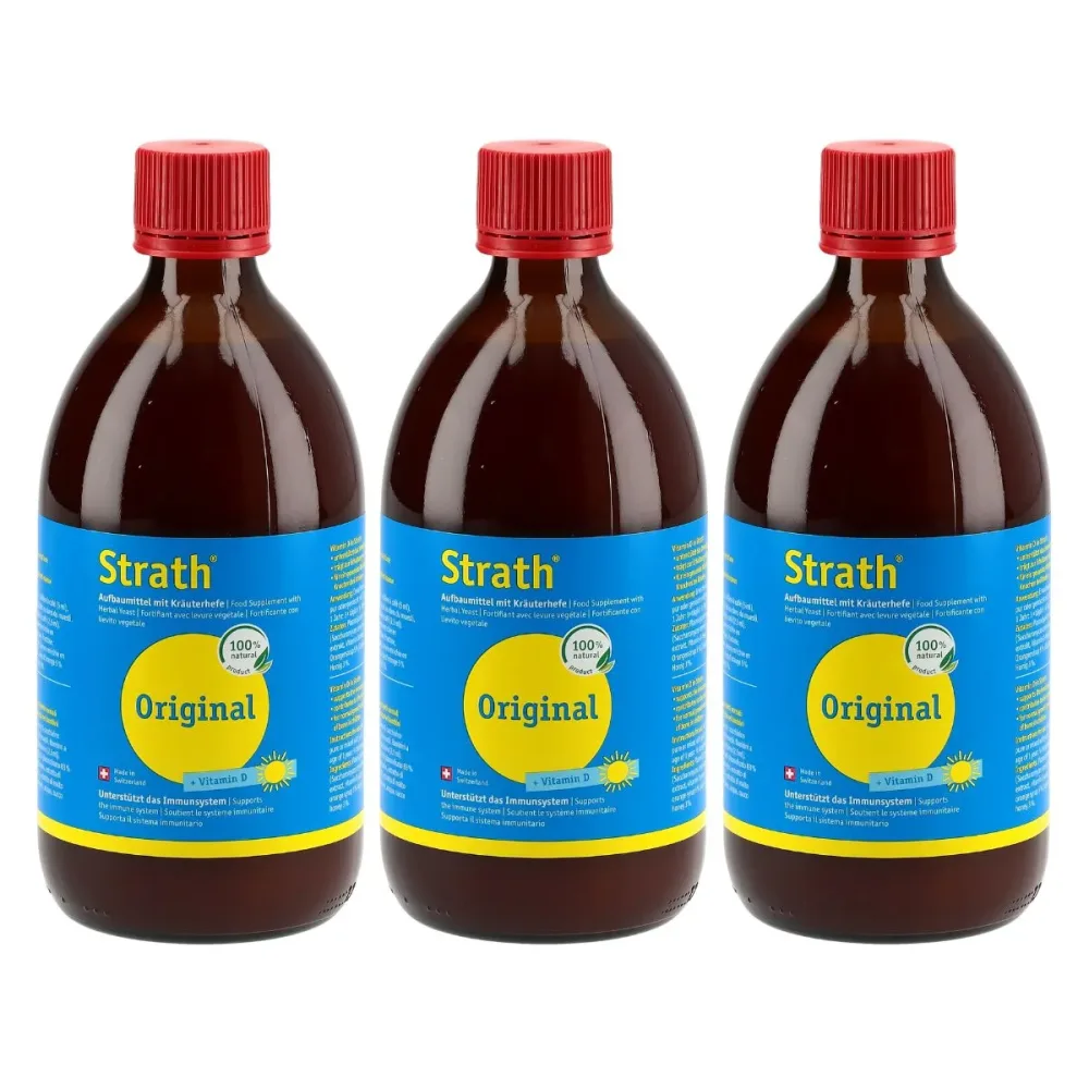 Strath Original + Vitamin D flüssig 3x 500 ml