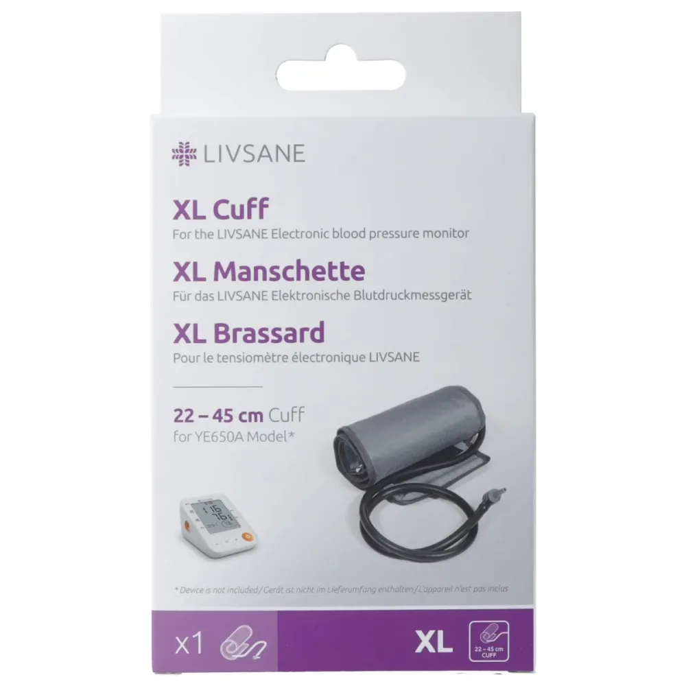 LIVSANE Manschette XL 22-45cm zum Blutdruckmessgerät YE650A (1 Stk)