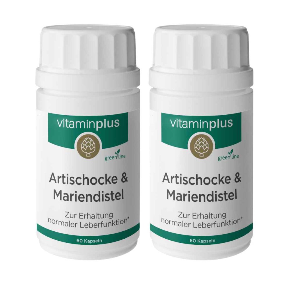 Vitaminplus Artischocke & Mariendistel Kapseln 2x 60 Stück