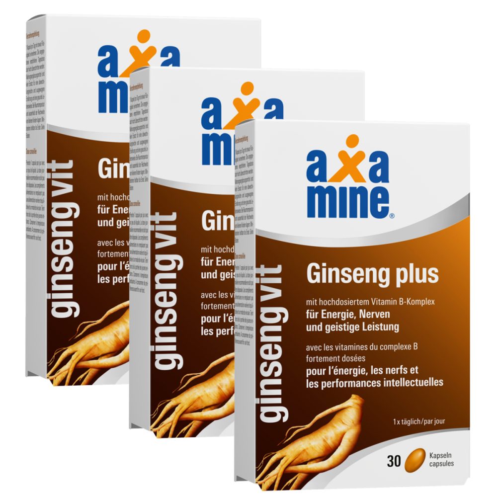 Axamine ginsengVit Ginseng plus 3x 30 Kapseln