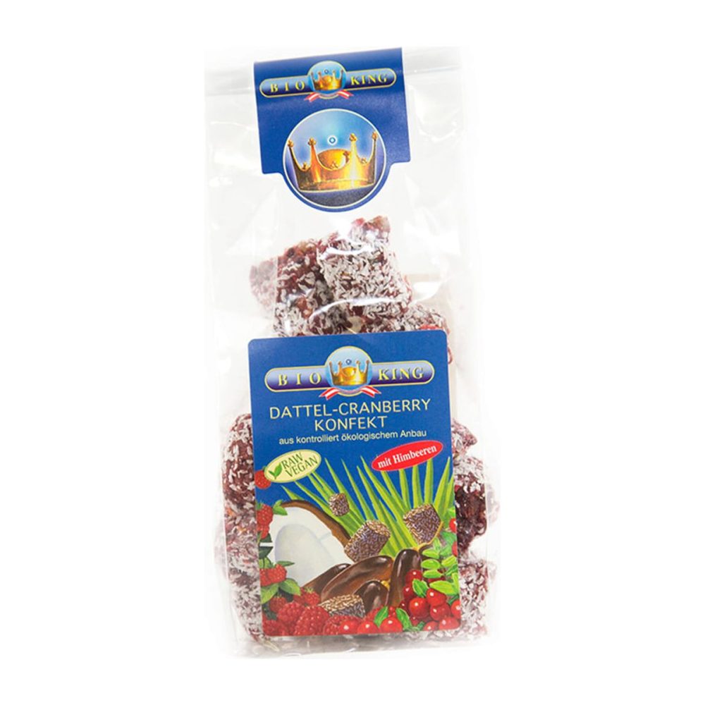 Bioking Dattel-Cranberry Konfekt 125 g