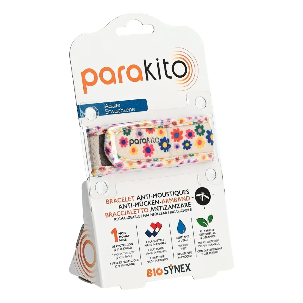 parakito Mückenarmband Erwachsene Fun Blumen (1 Stk)