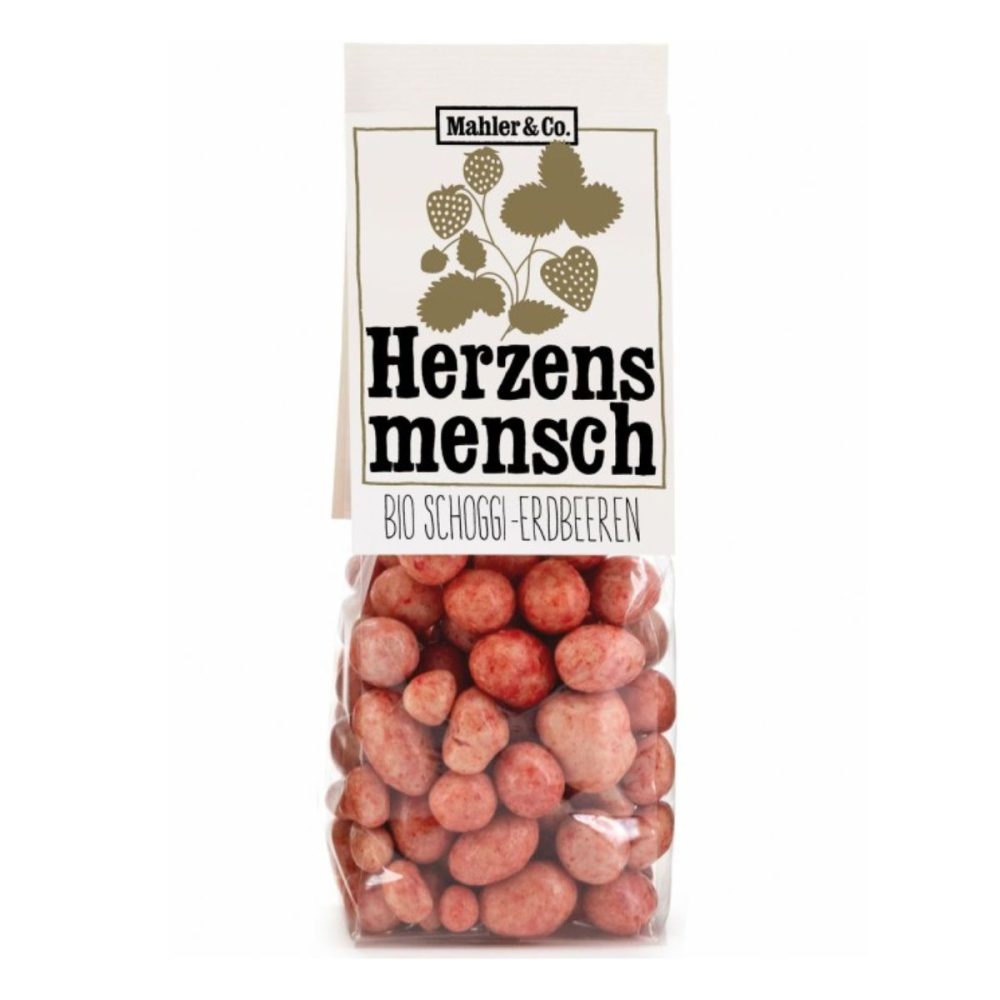 Mahler Herzensmensch Bio Schoggi - Erdbeeren 150 g