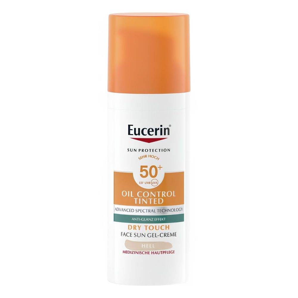 Eucerin - Sun Face Oil Control Gel-Creme Tinted hell LSF 50+, 50 ml