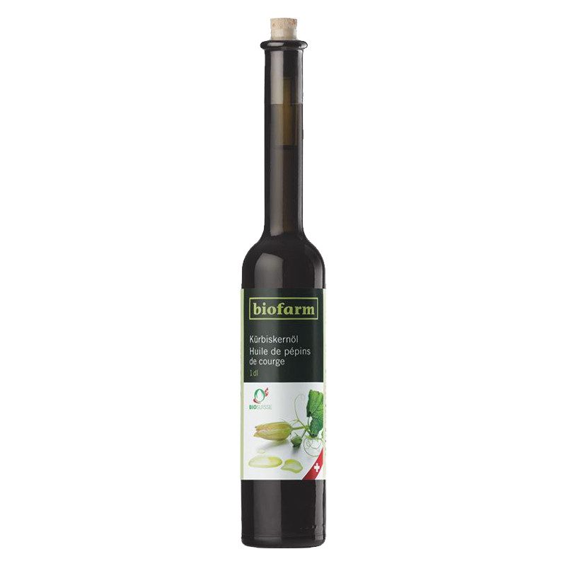 Biofarm Kürbiskernöl CH Knospe Flasche 1 dl