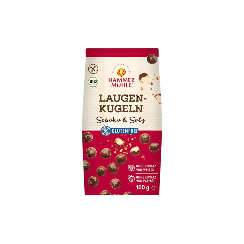 Hammermühle Laugenkugeln Schoko - Salz glutenfrei 100 g