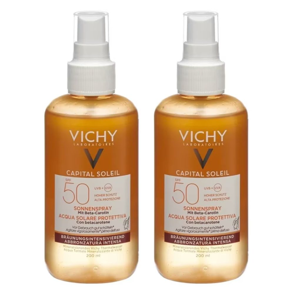 Vichy Capital Soleil Sonnenspray mit Beta-Carotin SPF50 2x 200 ml