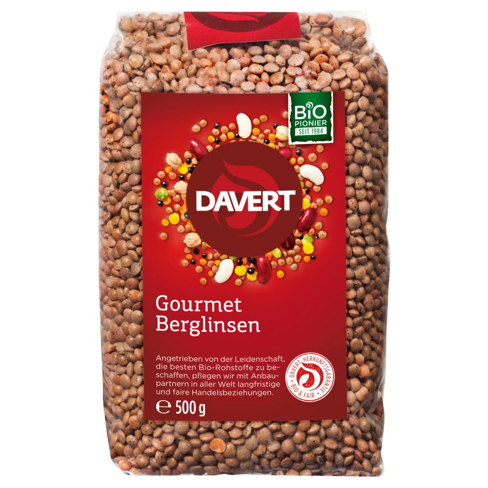 Davert Gourmet Berglinsen 500 g