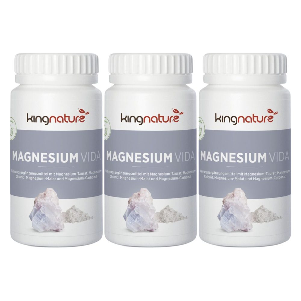 Kingnature Magnesium Vida Kapseln 3x 60 Stück