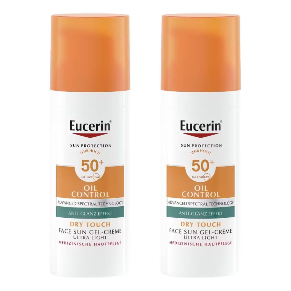 Eucerin Sun Face Oil Control Gel-Creme LSF 50+ 2x 50 ml