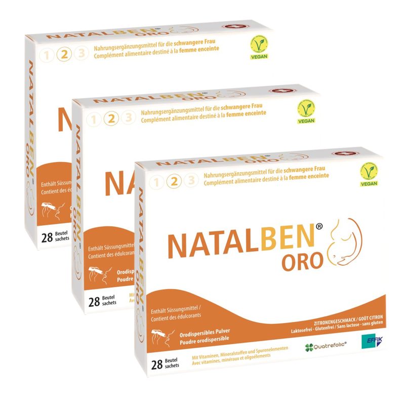 Natalben ORO vegan Beutel 3 x 28 Stück