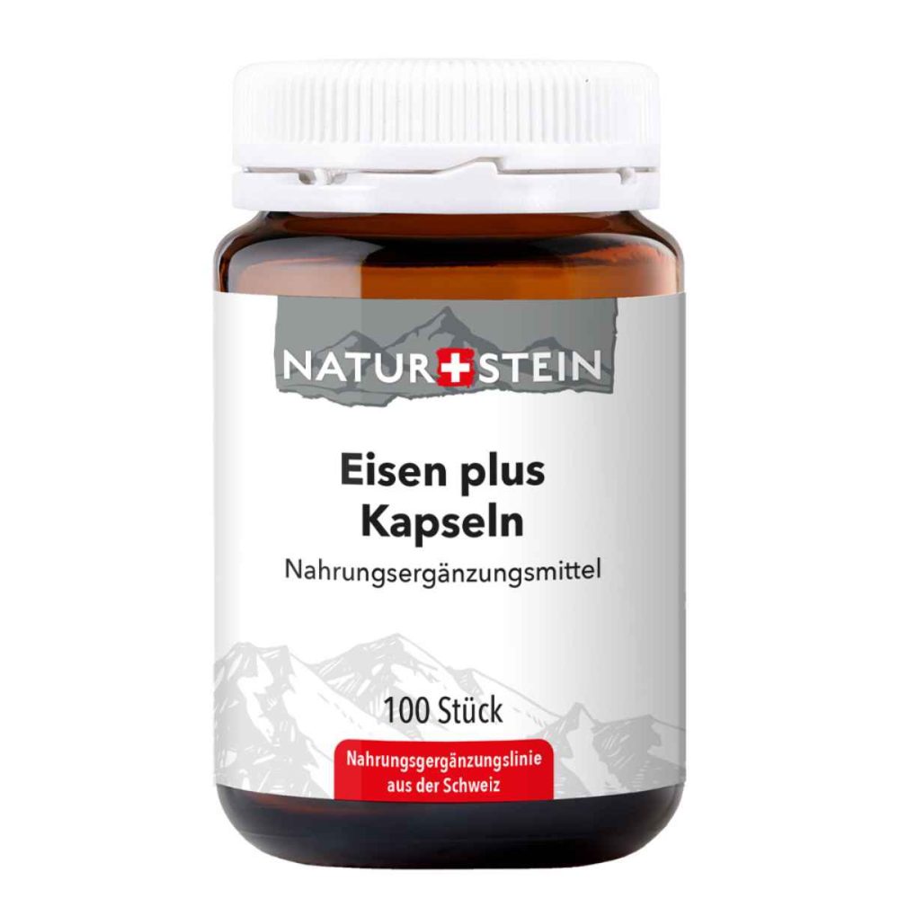 Naturstein Eisen plus Kapseln 100 Stück