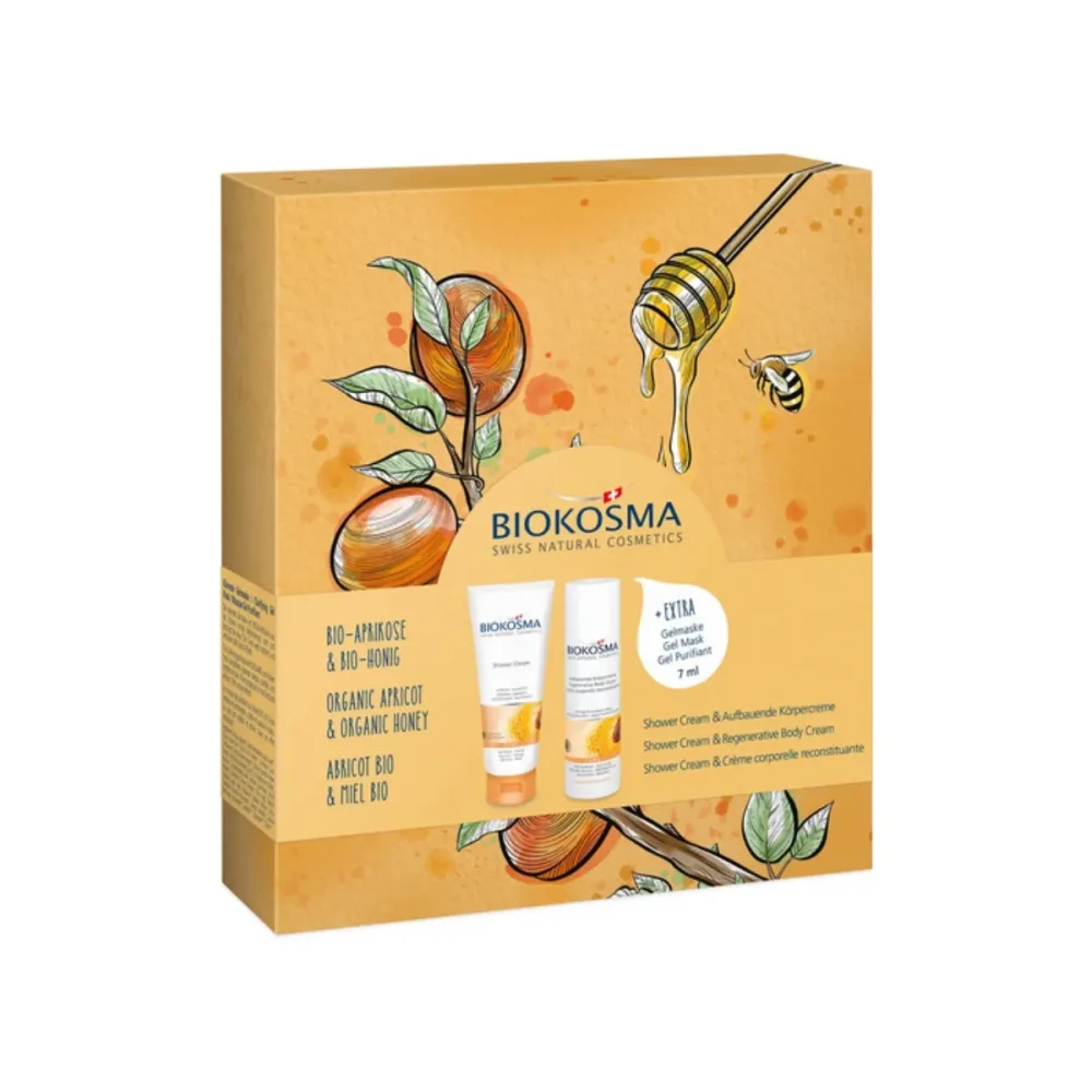 BIOKOSMA Geschenkset 2025 Aprikose-Honig (2-teilig)
