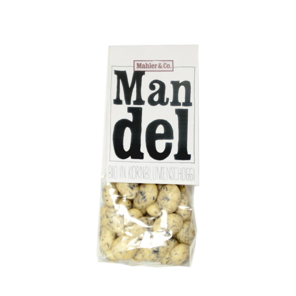 Mahler Mandel in Kornblumenschoggi 140 g
