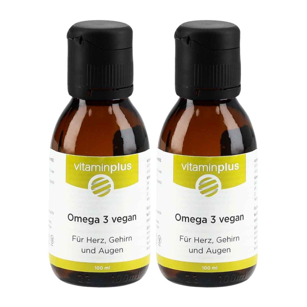 Vitaminplus Omega-3 Algenöl vegan 2x 100 ml