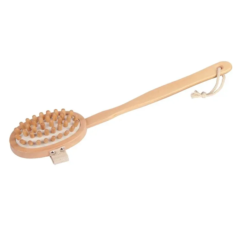 Croll & Denecke Cellulite-Bürste mit Holznoppen | 43.5 cm