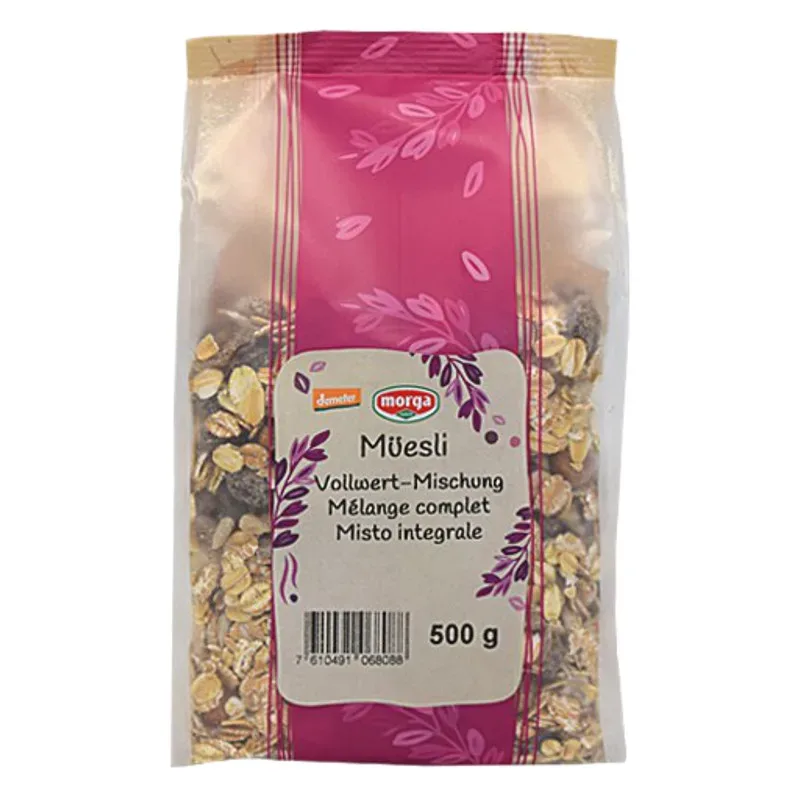 MORGA Müesli Vollwert-Mischung Knospe Beutel 500 g