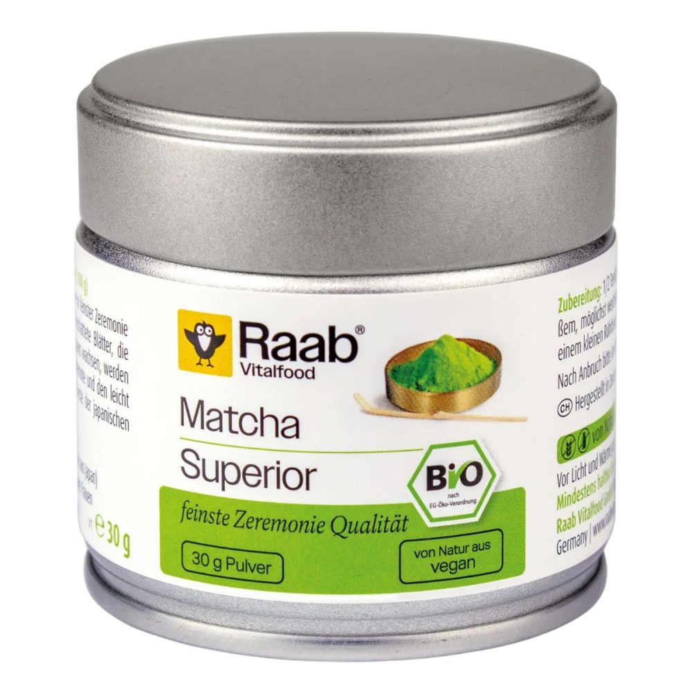 Raab Matcha Grüntee Superior Bio Pulver 30 g