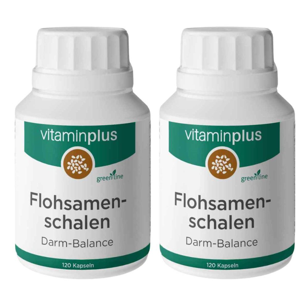 Vitaminplus Flohsamenschalen Kapseln 2x 120 Stück