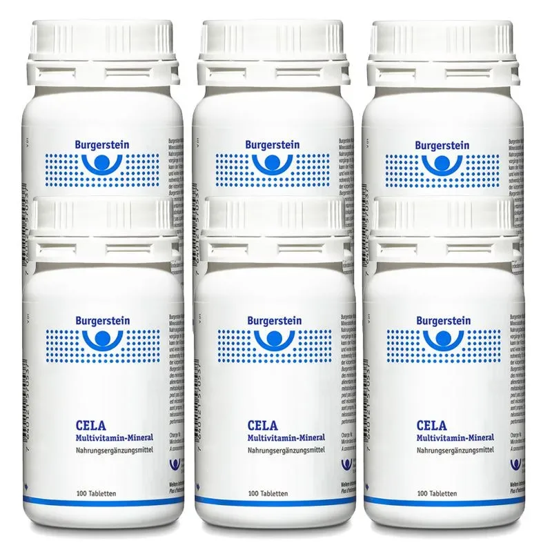 Burgerstein Cela Multivitamin Mineral 6x 100 Tabletten