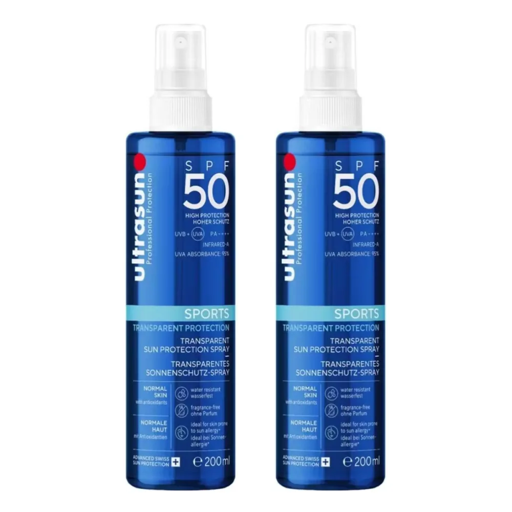Ultrasun Sports Spray SPF 50 2x 200 ml